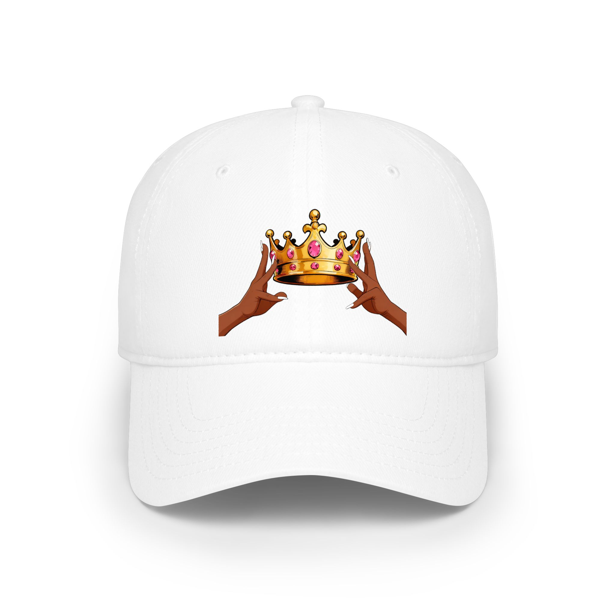KJ Flips Crowned Baseball Cap-Dark — Black Low Profile Hat - Image 9