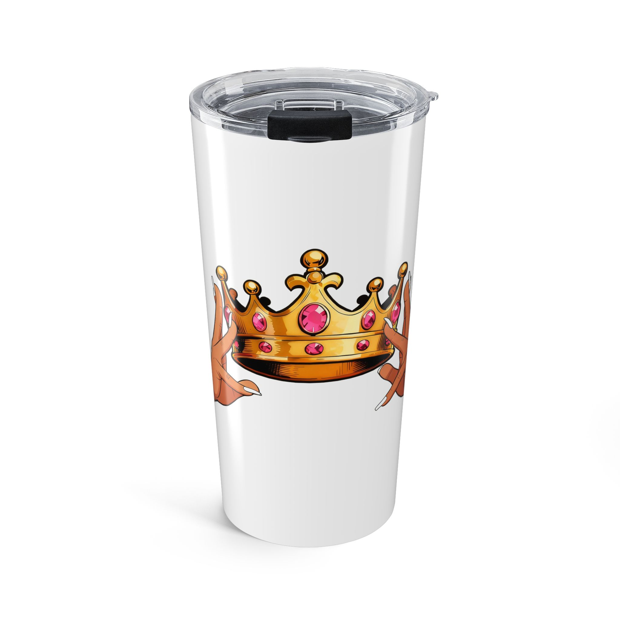 20oz KJ Flips Crowned Tumbler Stainless Insulated Travel Cup Brown
