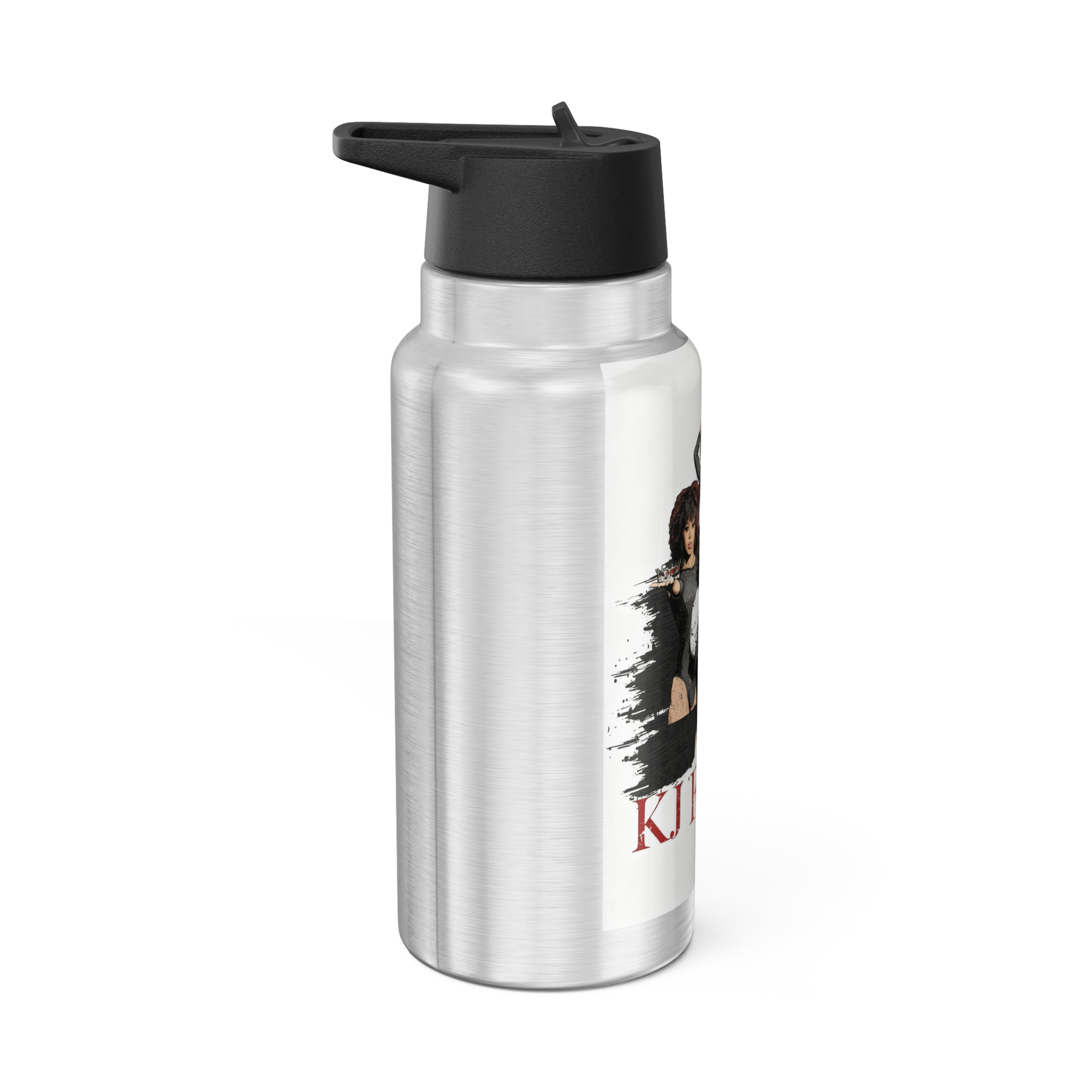 32oz Stainless Tumbler — KJ Flips Band Graphic - Image 2