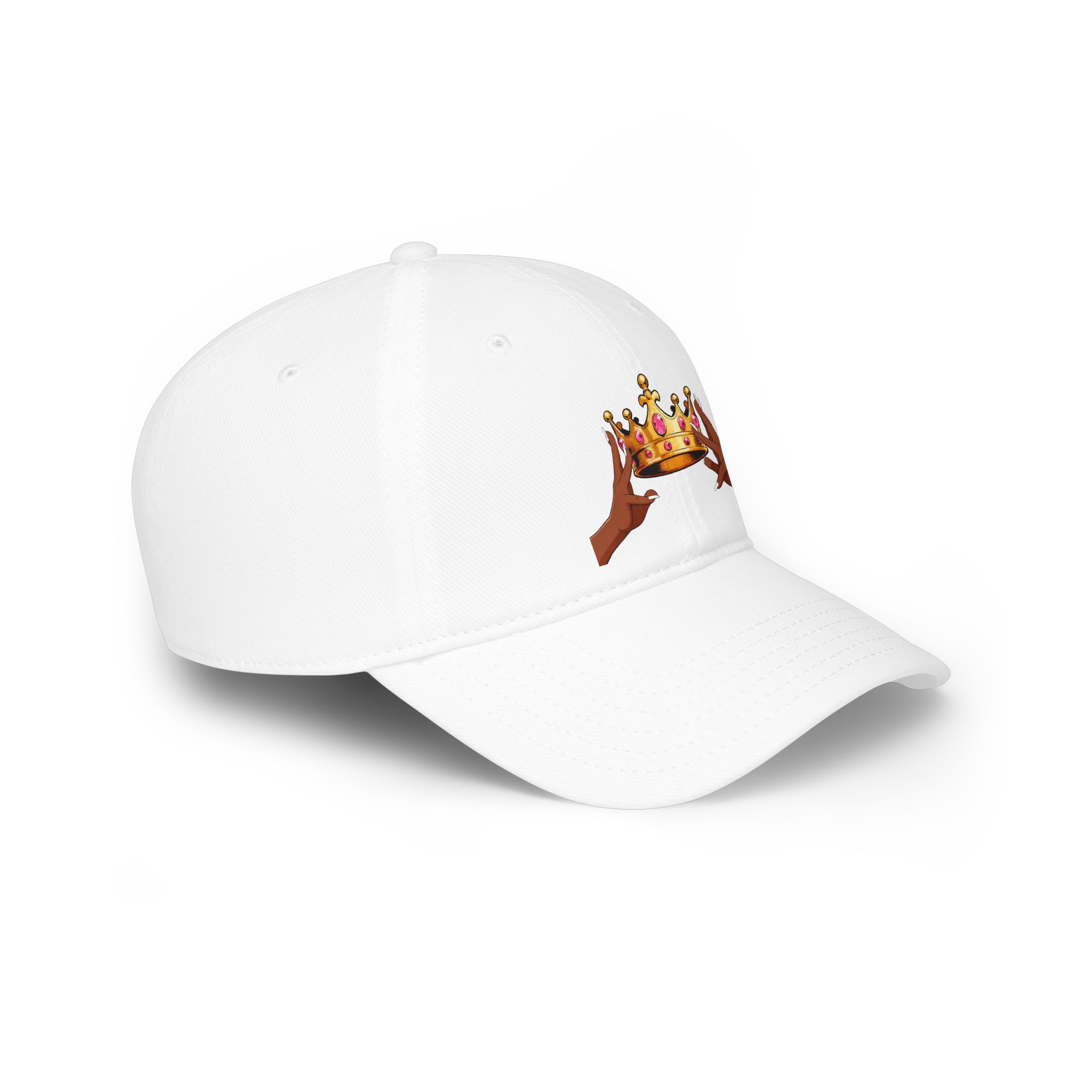 KJ Flips Crowned Baseball Cap-Dark — Black Low Profile Hat - Image 12