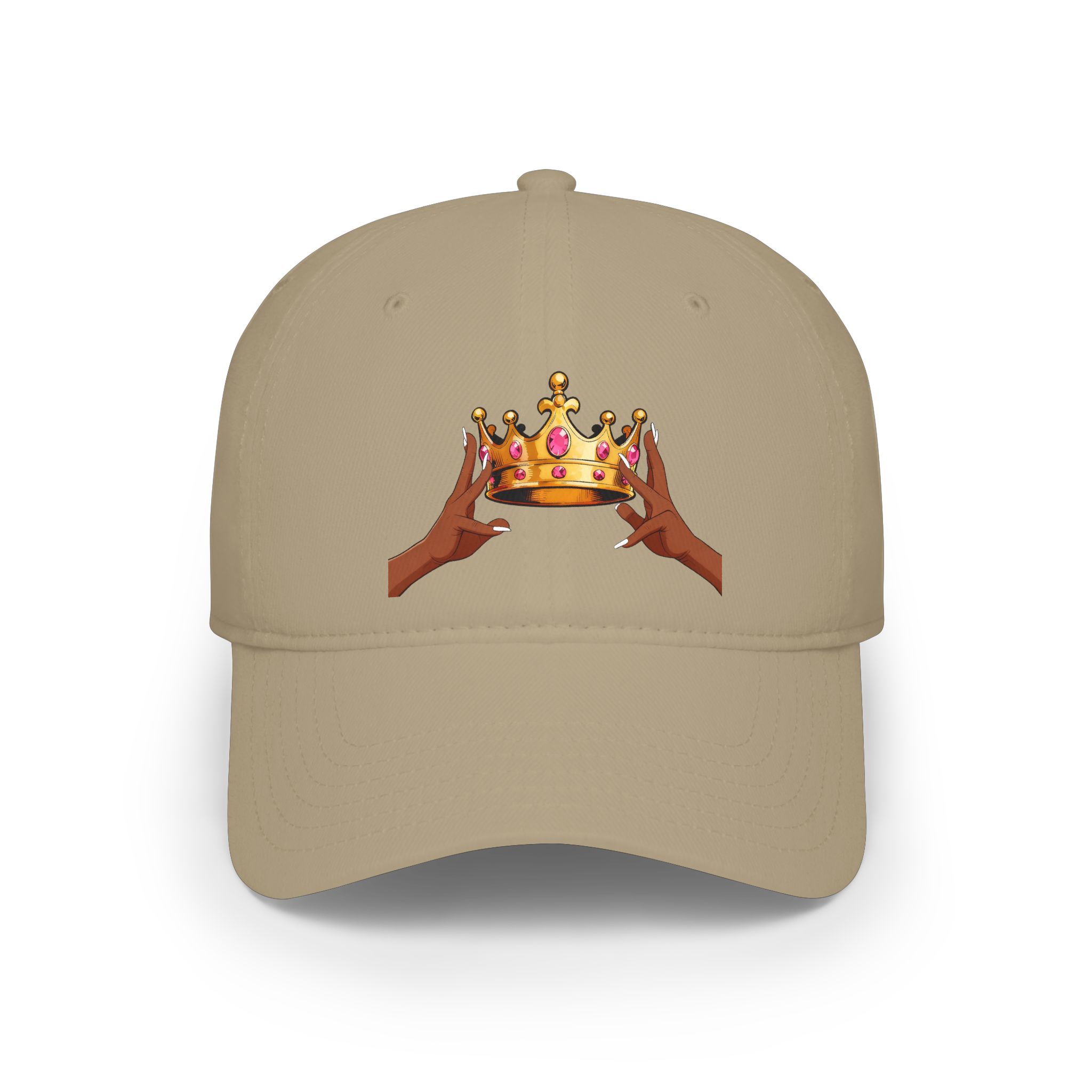 KJ Flips Crowned Baseball Cap-Dark — Black Low Profile Hat - Image 5