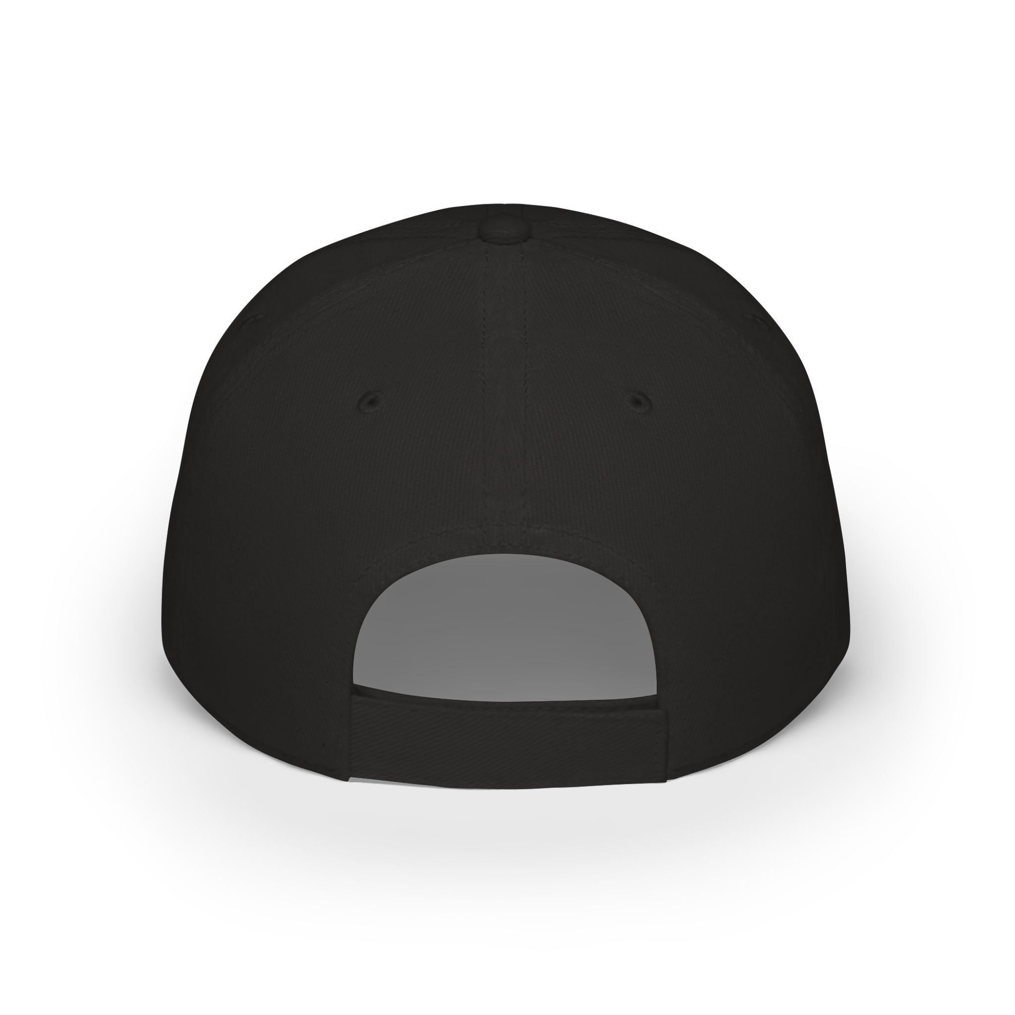 KJ Flips Crowned Baseball Cap-Dark — Black Low Profile Hat - Image 2