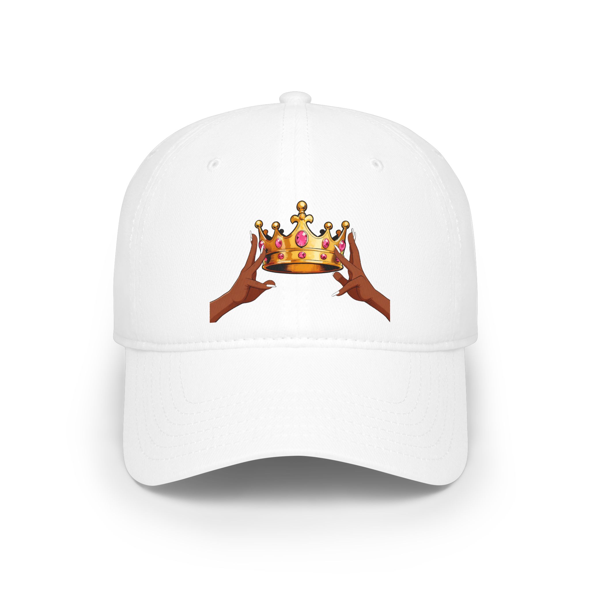 KJ Flips Crowned Baseball Cap-Dark — Black Low Profile Hat - Image 9