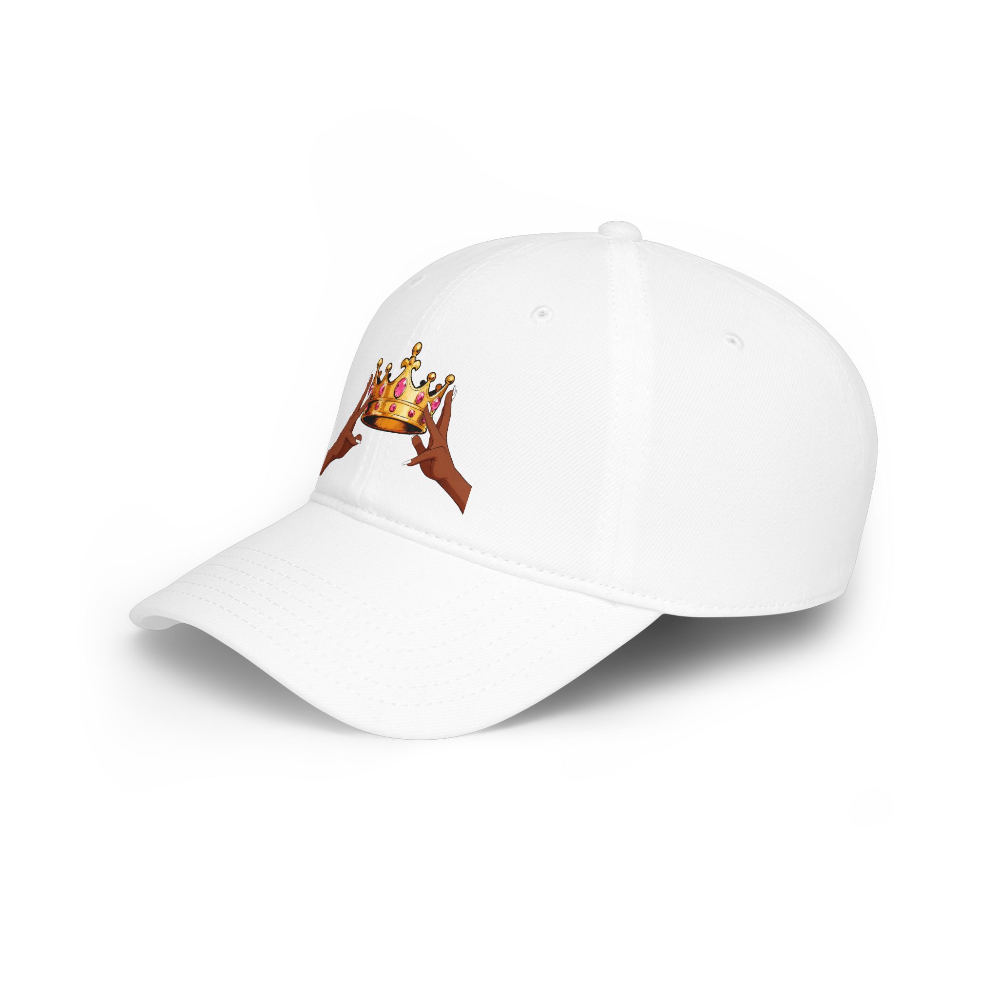 KJ Flips Crowned Baseball Cap-Dark — Black Low Profile Hat - Image 11