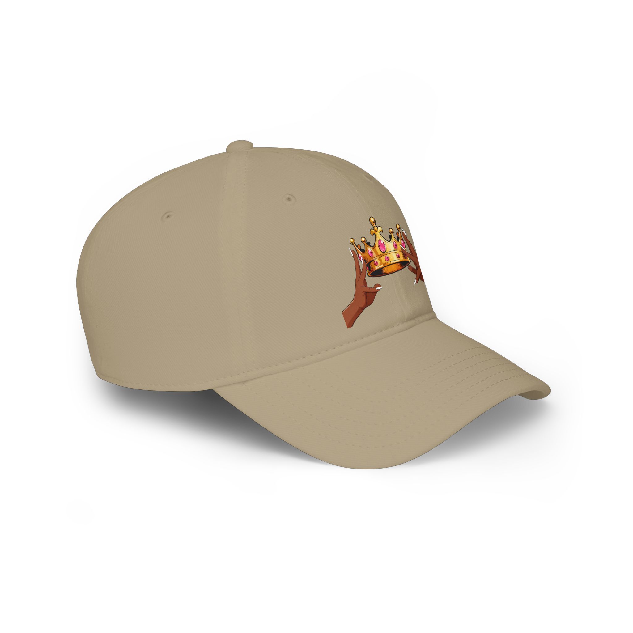 KJ Flips Crowned Baseball Cap-Dark — Black Low Profile Hat - Image 8