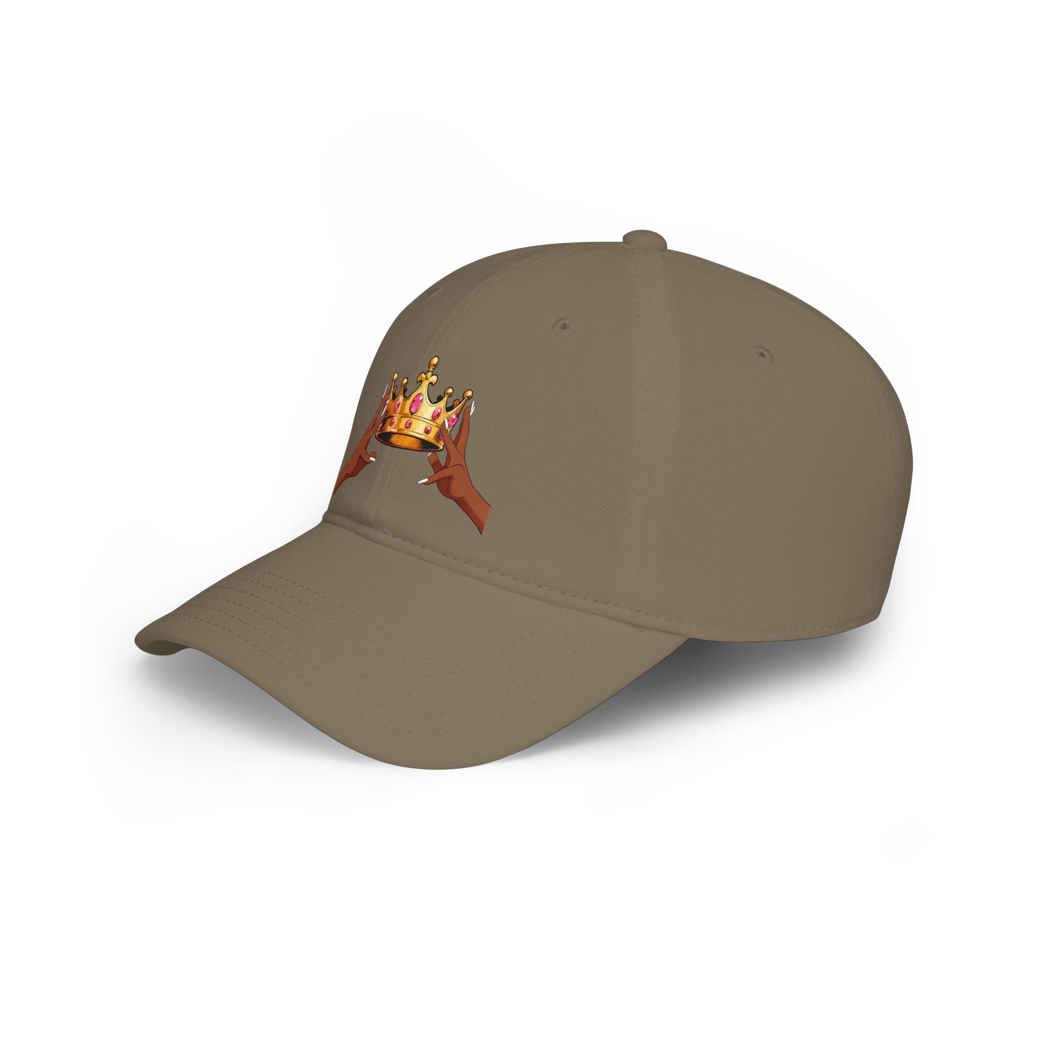 KJ Flips Crowned Baseball Cap-Dark — Black Low Profile Hat - Image 7